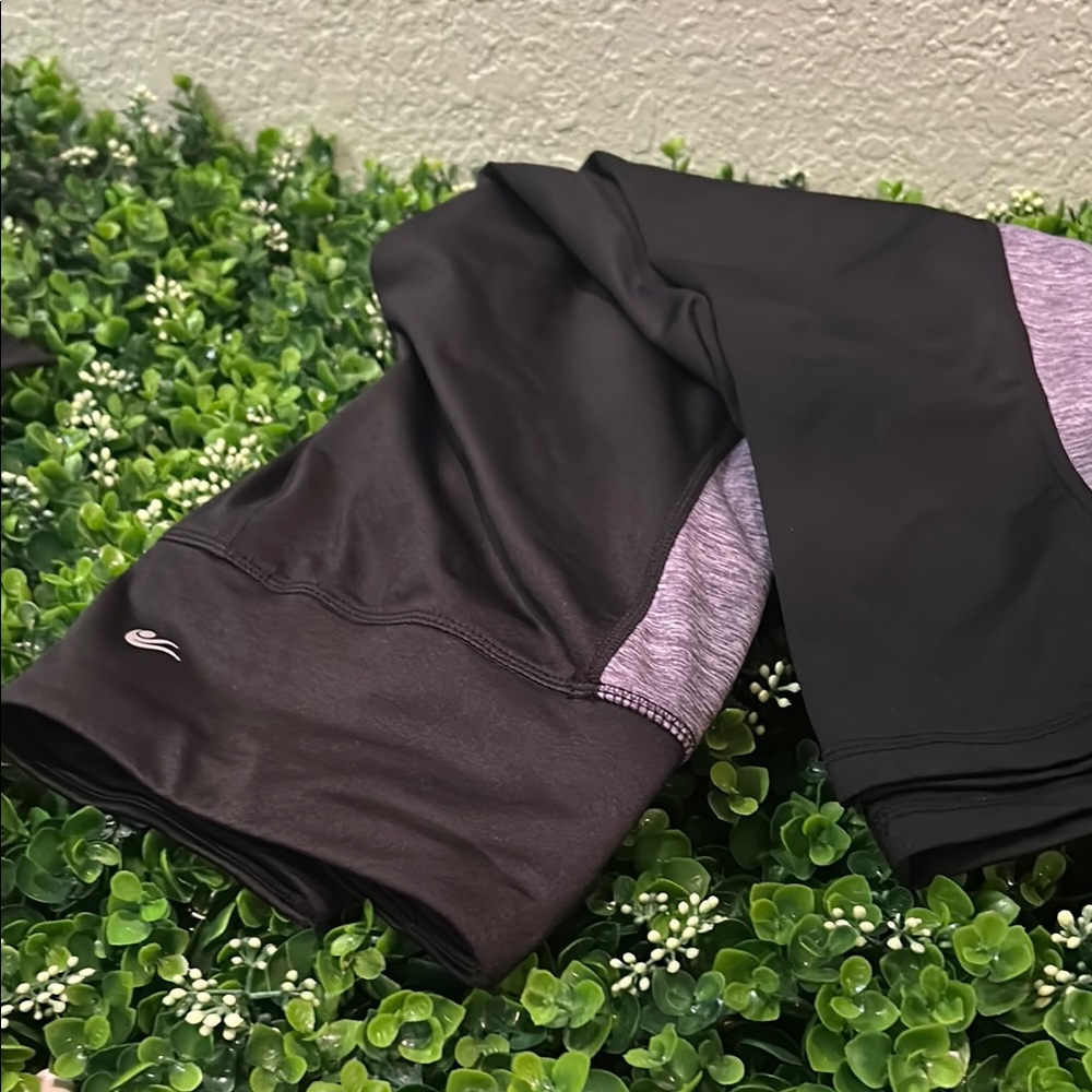 Ideology Black and Purple Jeans Classic Style